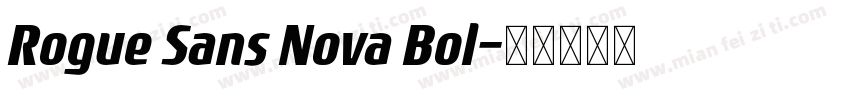 Rogue Sans Nova Bol字体转换